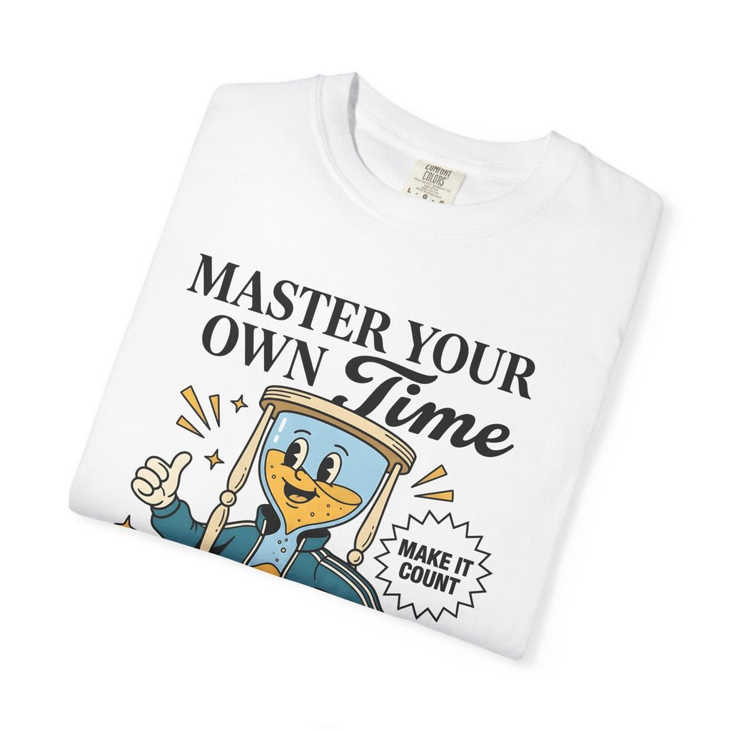 Hourglass Character Shirt Motivational Positivity Gift Women Cartoon Tee Sand Timer T-Shirt Inspiration Enthusiast Comic Tshirt Optimism