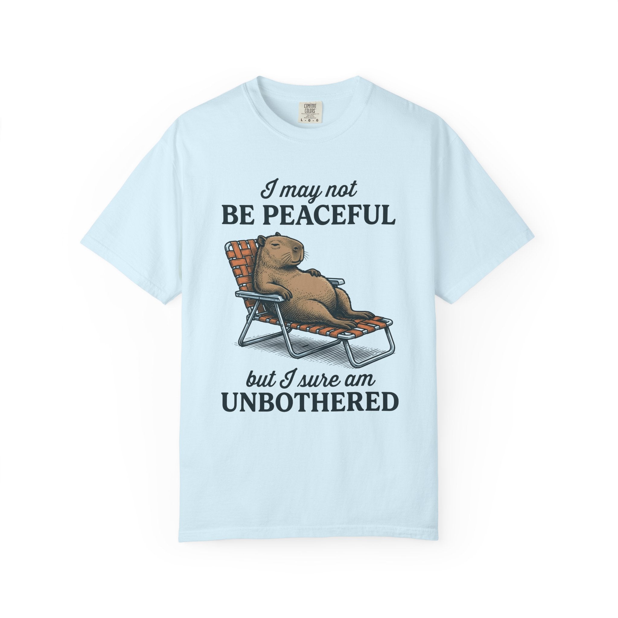Capybara Seat Shirt Funny Pet Gift Women Retro Tee Rodent T-Shirt Humor Fan Vintage Tshirt Animal Graphic Sketch Recliner Tshirt