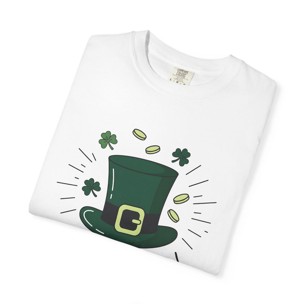 Leprechaun Hat Shirt St Patrick's Day Festival Gift Women Hand Drawn Tee Top Hat T-Shirt Saint Patrick Fan Tophat Tshirt Festival Graphic