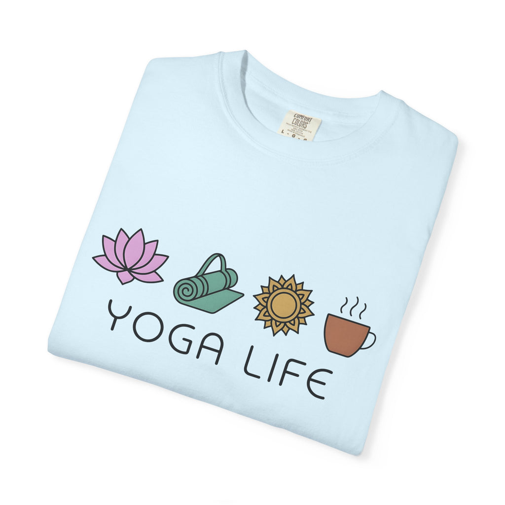 Yoga Essentials Shirt Yoga Wellness Gift Women Minimalist Tee Fitness T-Shirt Yoga Enthusiast Simple Tshirt Self Care Graphic Boho Lotus