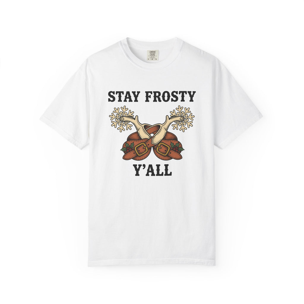 Snowflake Pistols Shirt Christmas Cowboy Gift Women Vintage Tee Gunslinger T-Shirt Xmas Fan Retro Tshirt Rodeo Graphic Western Holly Tshirt