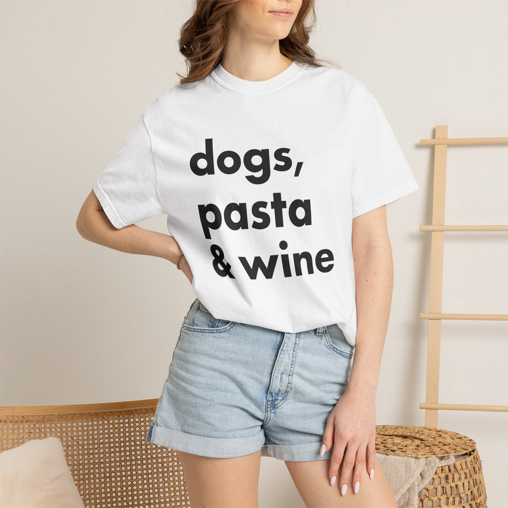 Bold Lettering Design Shirt Dog Gourmet Gift Women Contemporary Tee Typography T-Shirt Dog Fan Minimalist Tshirt Gourmet Design Graphic