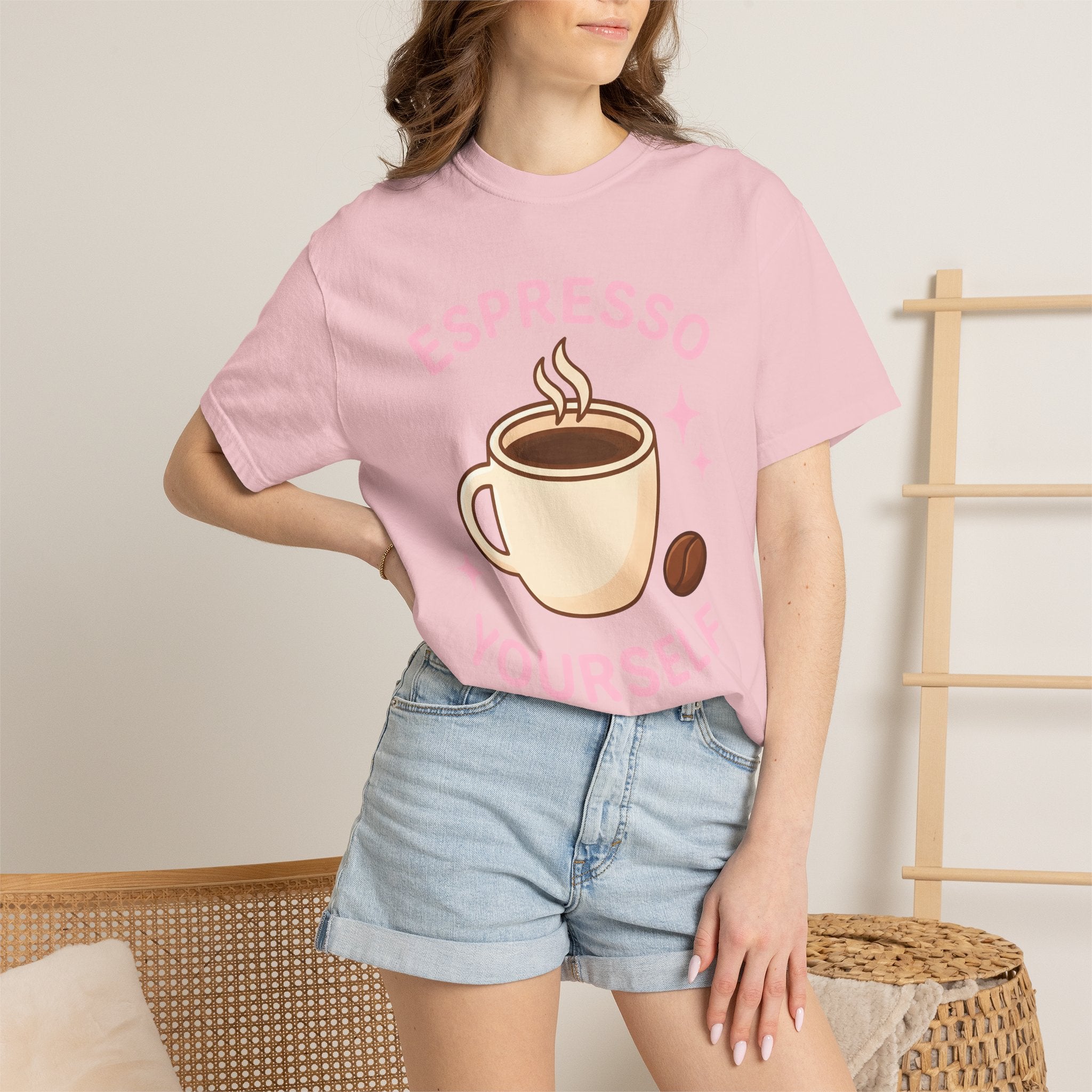 Coffee Cup Shirt Coffee Foodie Gift Women Cute Tee Mug T-Shirt Coffee Fan Coffee Mug Tshirt Food Graphic Retro Coffee Bean Tshirt