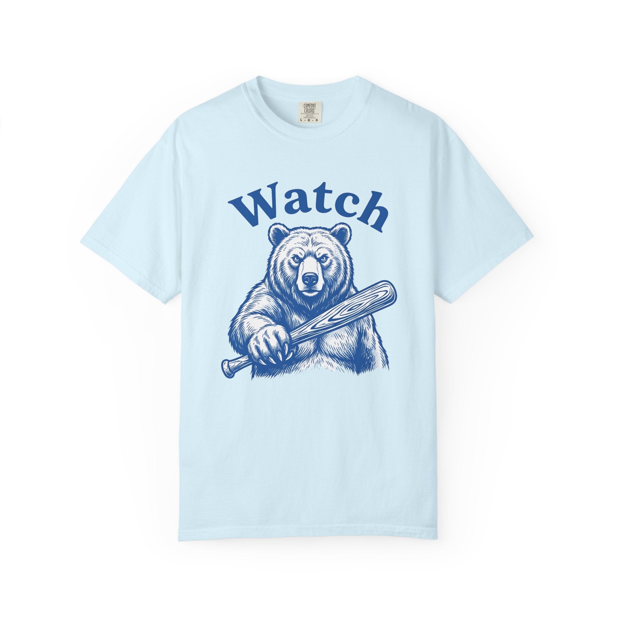 Bear Baseball Bat Shirt Sports Baseball Gift Women Vintage Tee Baseball Bat T-Shirt Athlete Fan Retro Tshirt Softball Graphic Hand Drawn
