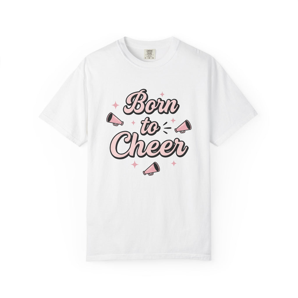 Spirit Megaphone Shirt Cheerleading Group Gift Women Cartoon Tee Megaphone T-Shirt Cheerleader Fan Comic Tshirt Team Graphic Old School Pink