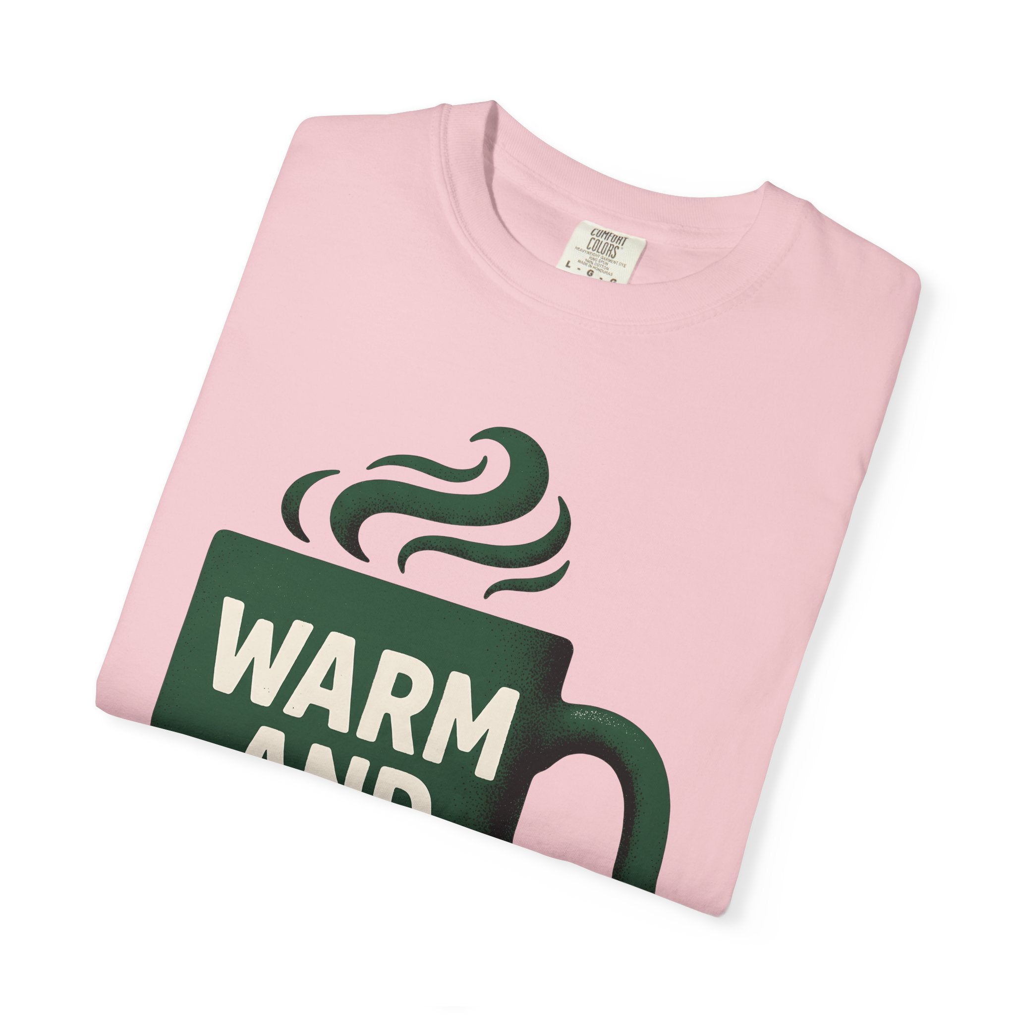 Tea Mug Shirt Christmas Latte Gift Women Farmhouse Tee Coffee Mug T-Shirt Xmas Fan Coffee Cup Tshirt Coffee Graphic Line Art Steam Tshirt