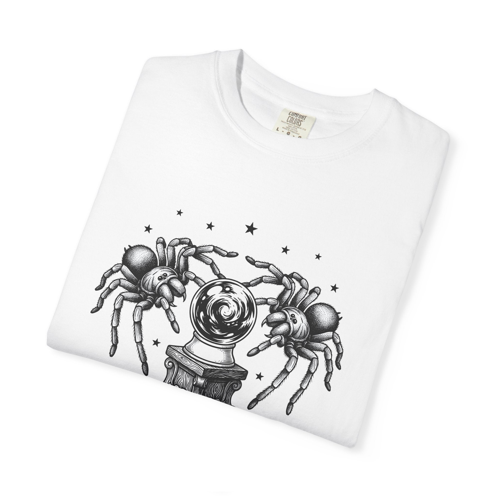Spider Globe Shirt Gothic Sorcery Gift Women Haunted Tee Orb T-Shirt Dark Fan Spooky Tshirt Magic Graphic Classic Glimmers Tshirt
