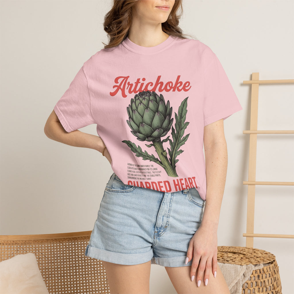 Artichoke Graphic Shirt Vegetable Foodie Gift Women Botanical Tee Artichoke T-Shirt Veggie Fan Herbaceous Tshirt Gourmet Graphic Vintage