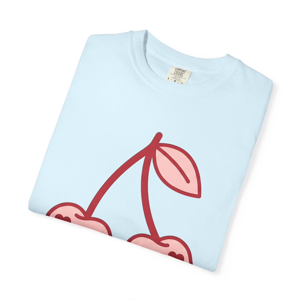 Cherry Couple Shirt Valentines Day Love Gift Women Minimalist Tee Cherries T-Shirt Valentine Fan Simple Tshirt Romance Graphic Retro Heart