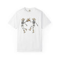 Cowboy Bones Shirt Halloween Rodeo Gift Women Animated Tee Skeleton T-Shirt Horror Fan Cartoon Tshirt Rodeo Graphic Sketch Leather Boots