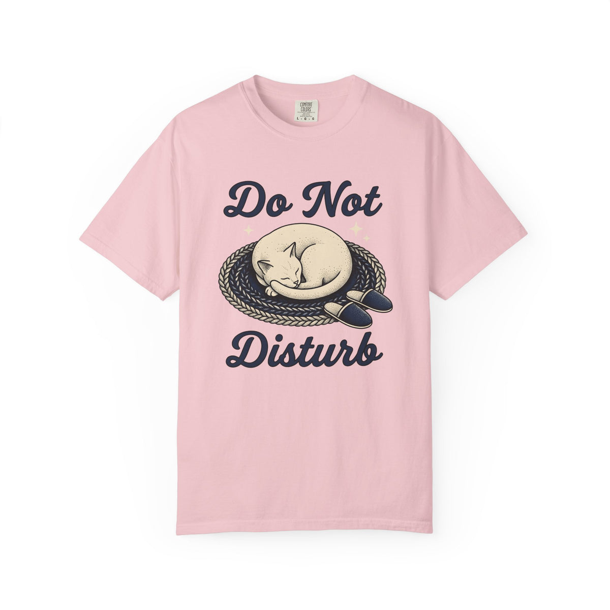Napping Cat Shirt Cat Comfort Gift Women Retro Tee Kitten T-Shirt Cat Fan Vintage Tshirt Cozy Graphic Sketch House Shoes Tshirt