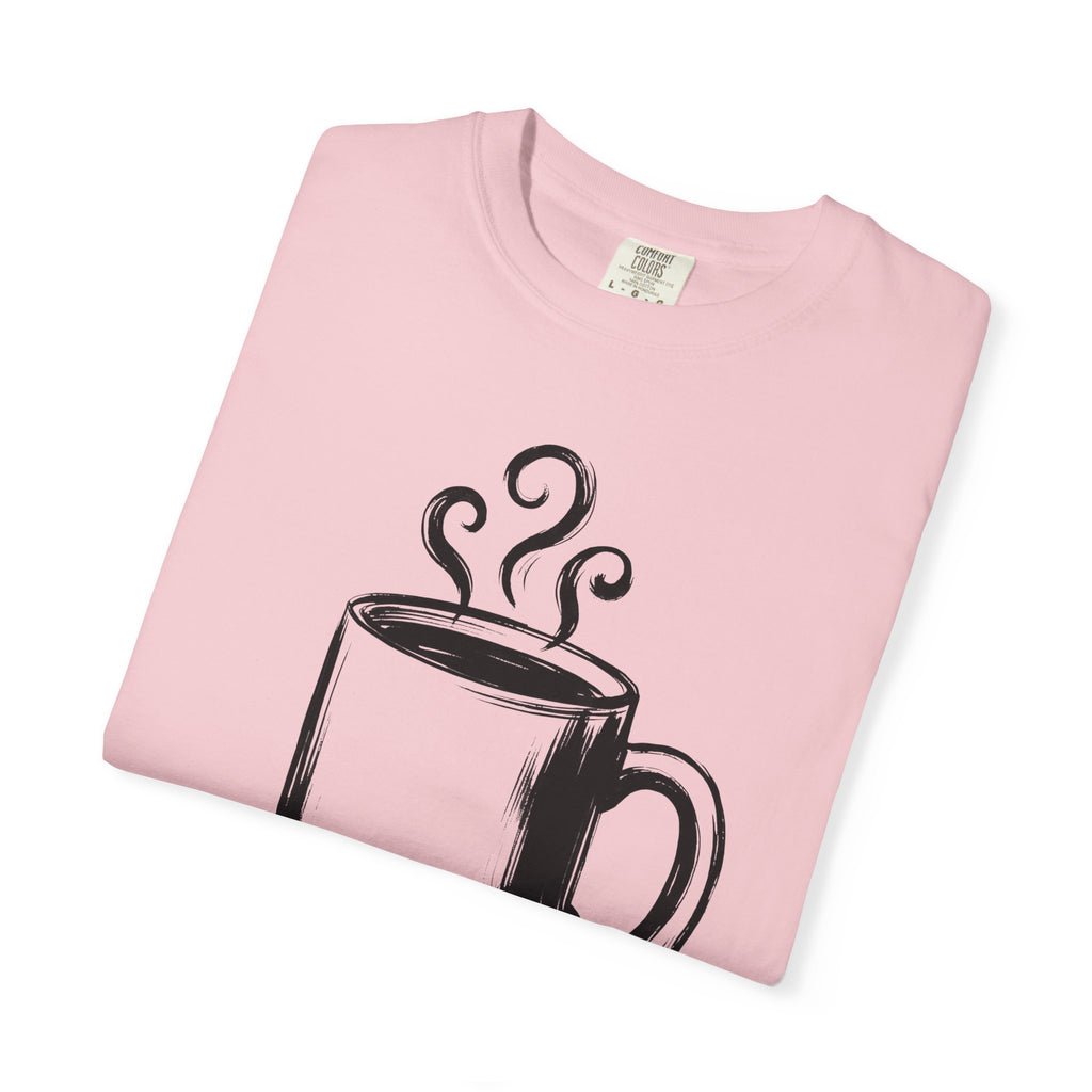 Coffee Cup Shirt Moms Espresso Gift Women Sketch Tee Mug T-Shirt Mother Fan Coffee Mug Tshirt Caffè Graphic Simple Vapor Tshirt