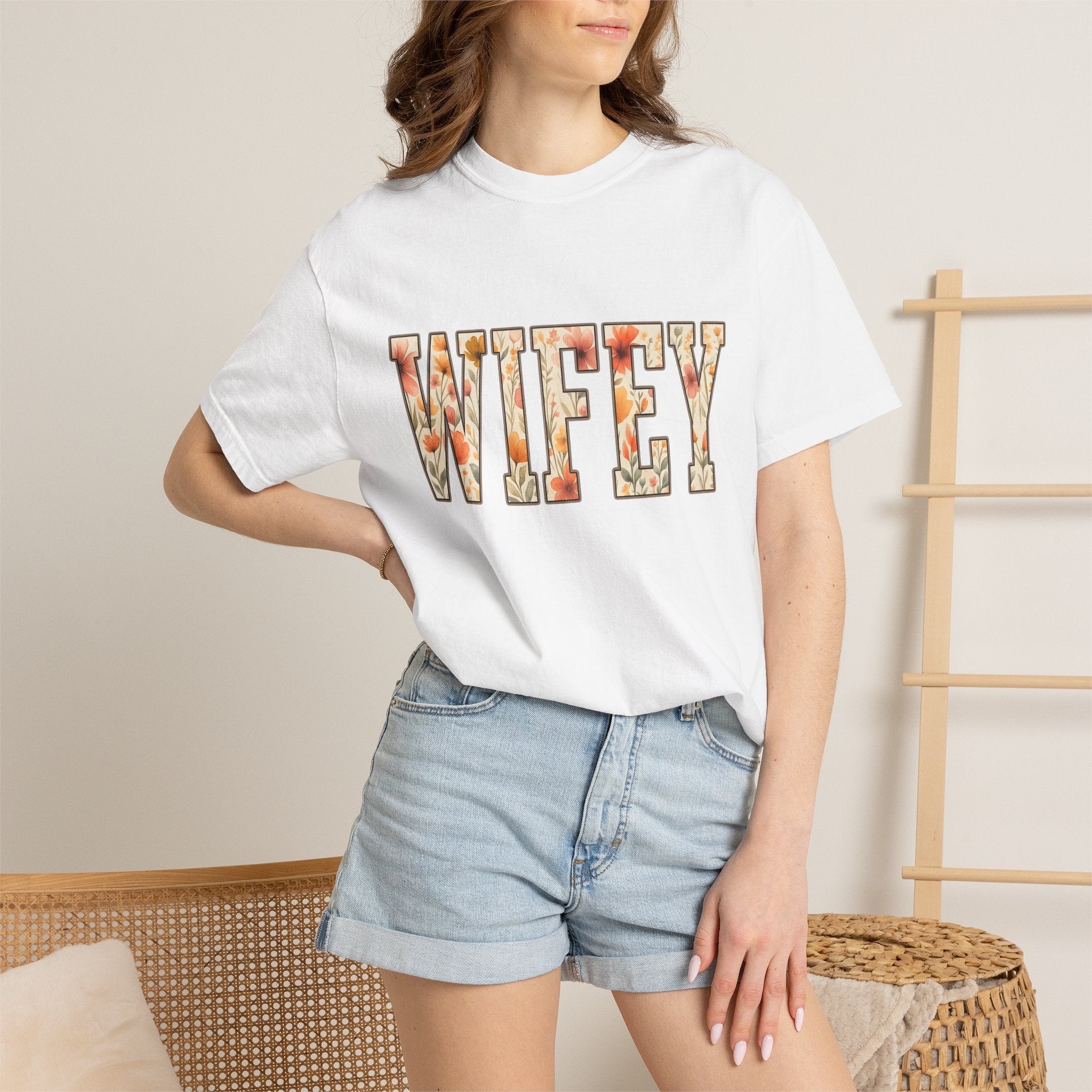 Floral Lettering Shirt Floral Nuptials Gift Women Flower Drawing Tee Typography T-Shirt Florist Fan Illustration Tshirt Wedding Graphic