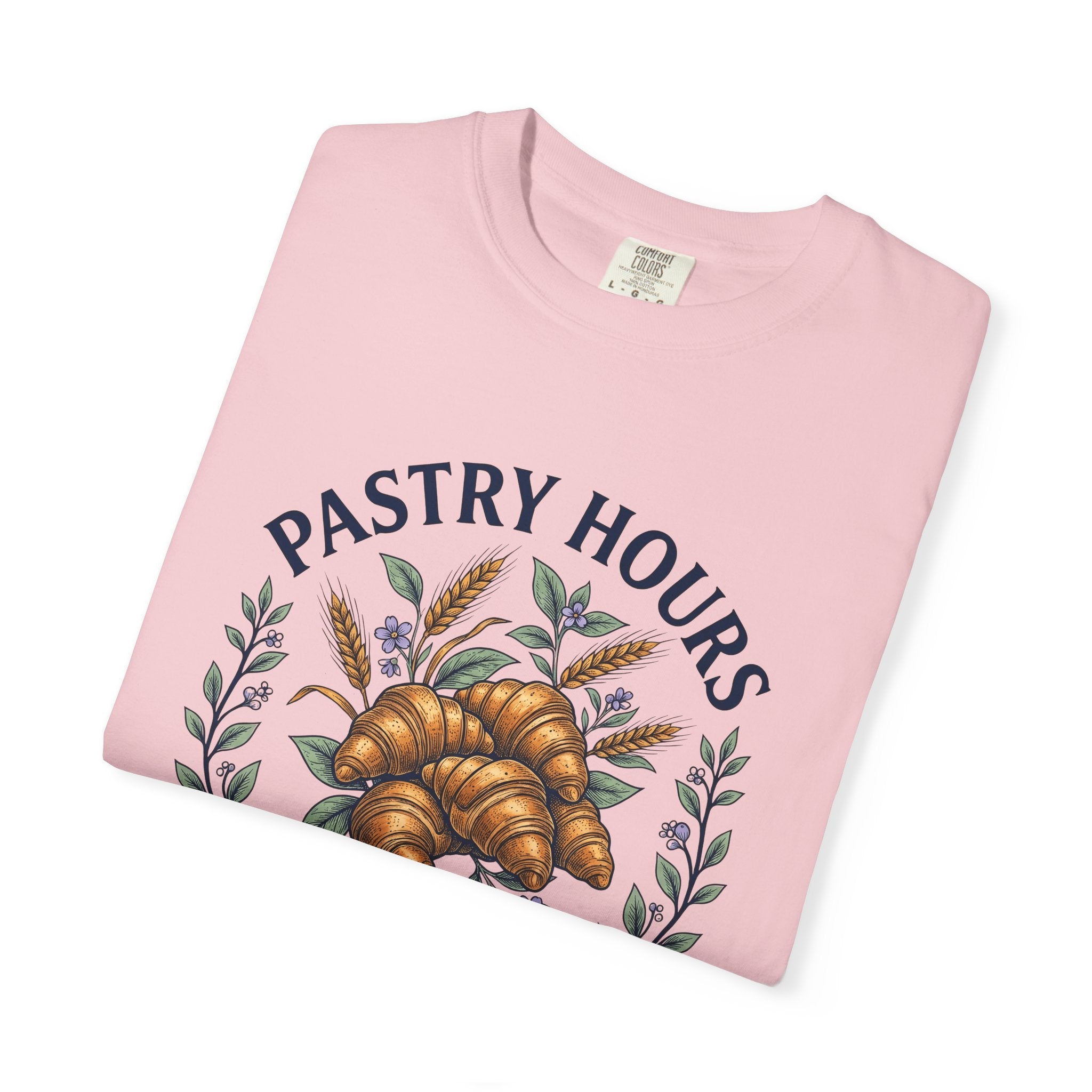 Croissant Treat Shirt Desserts Baked Goods Gift Women Garden Tee Pastry T-Shirt Dessert Fan Cottage Tshirt Bakery Graphic Shabby Chic