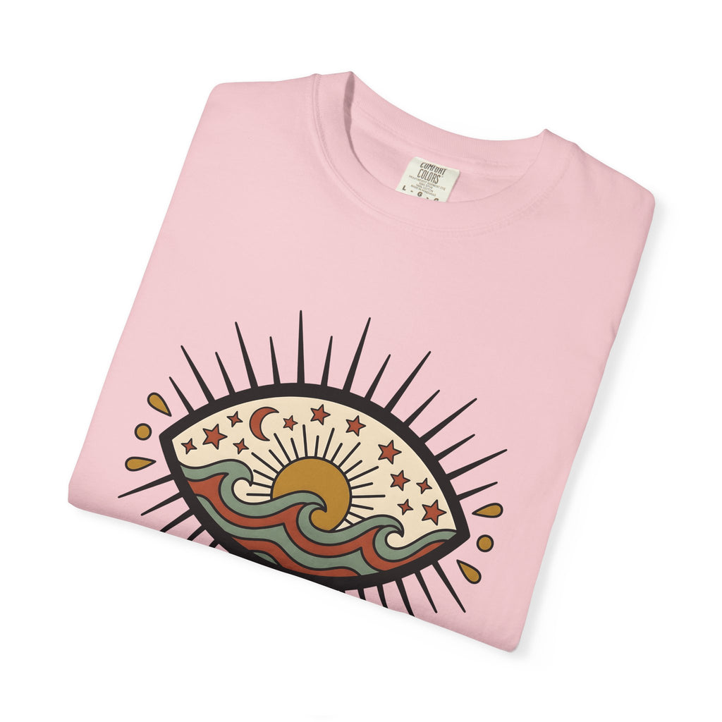 Psychic Eye Shirt Boho Astrology Gift Women Hippie Tee Third Eye T-Shirt Bohemian Enthusiast Psychedelic Tshirt Zodiac Graphic Retro