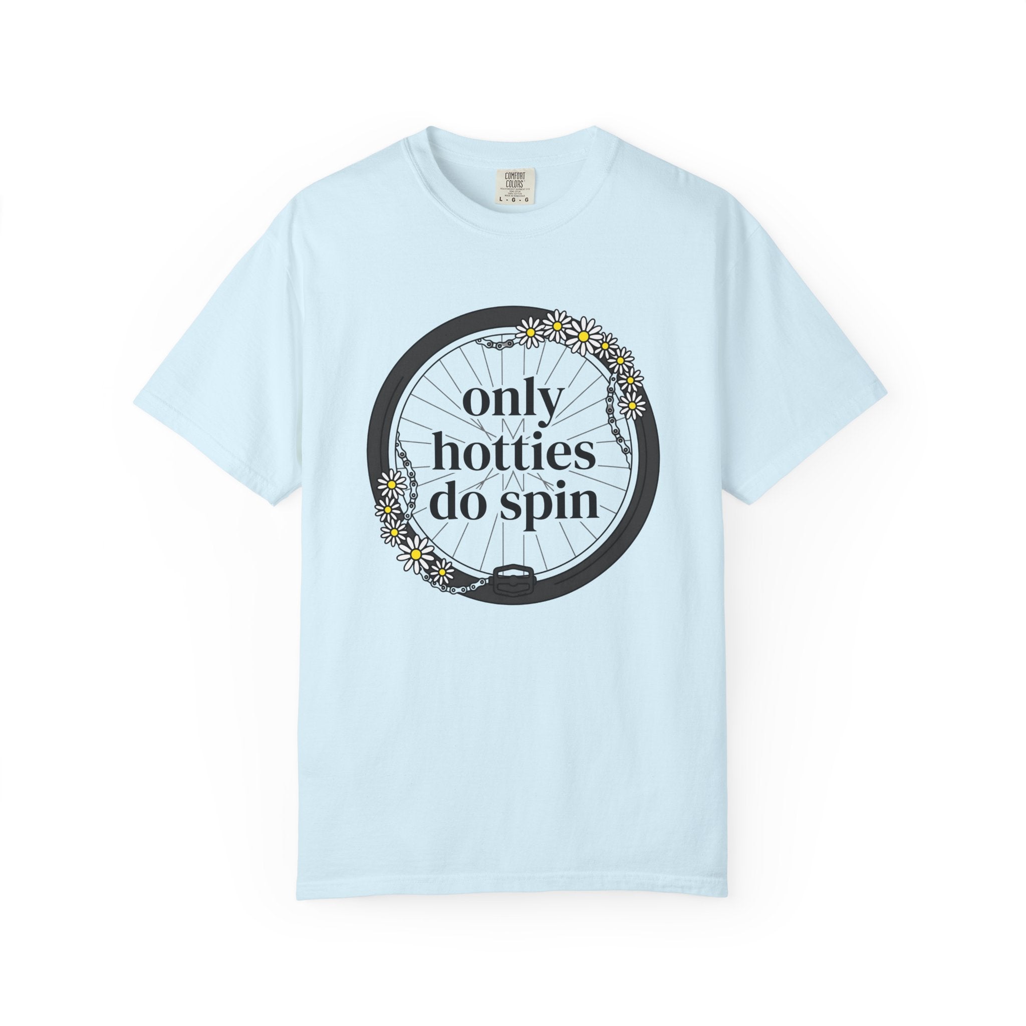 Bicycle Wheel Shirt Sports Cycling Gift Women Bold Tee Wheel T-Shirt Athlete Enthusiast Graphic Tshirt Biking Graphic Design Minimal Daisy