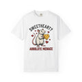 Rat Cheese Shirt Valentine's Day Animal Gift Women Vintage Tee Cheese T-Shirt Valentine Fan Retro Tshirt Creature Graphic Hand Drawn Hearts