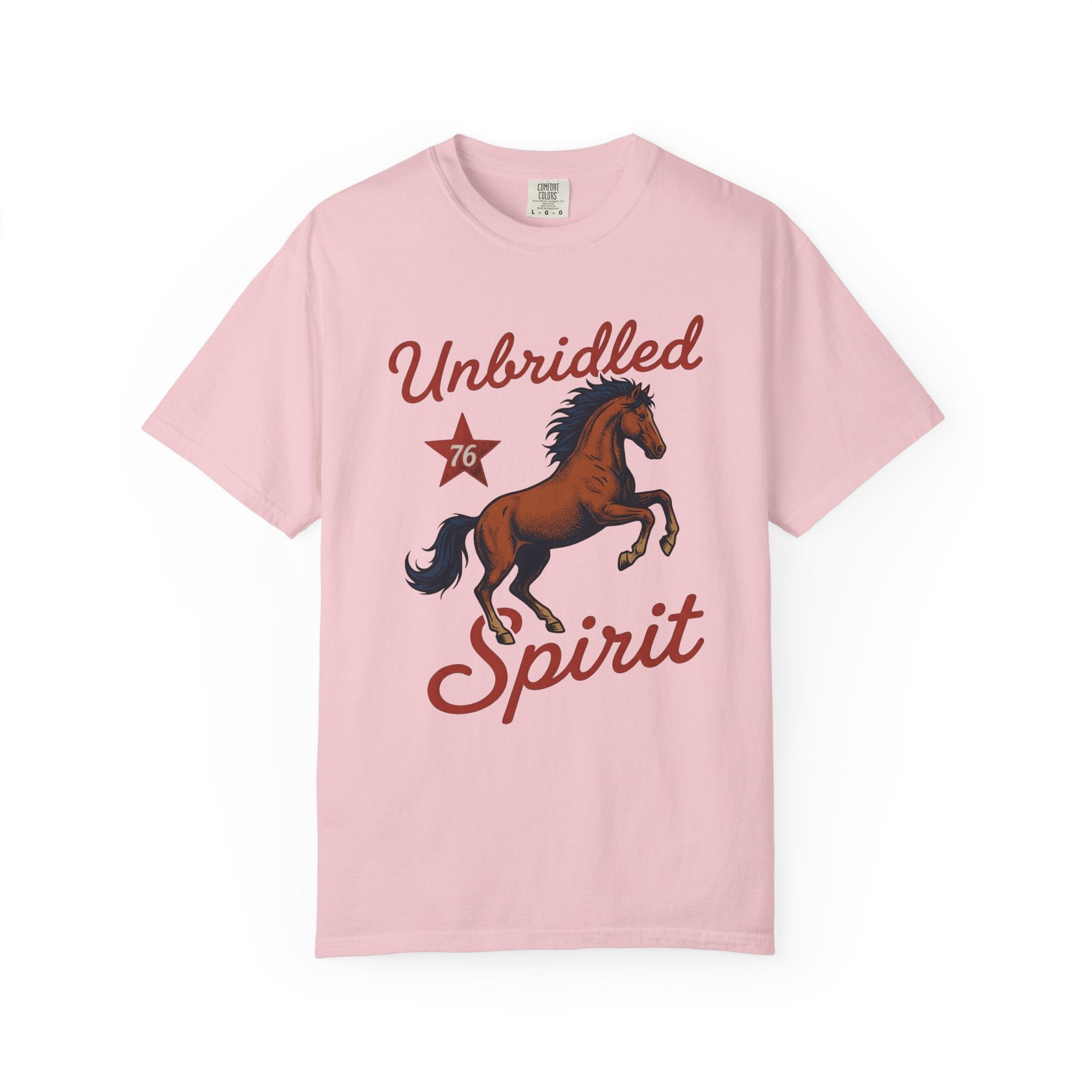Bucking Horse Shirt America Flag Gift Women Retro Tee Bronco T-Shirt Patriot Fan Rodeo Tshirt Banner Graphic Sketch Star Tshirt