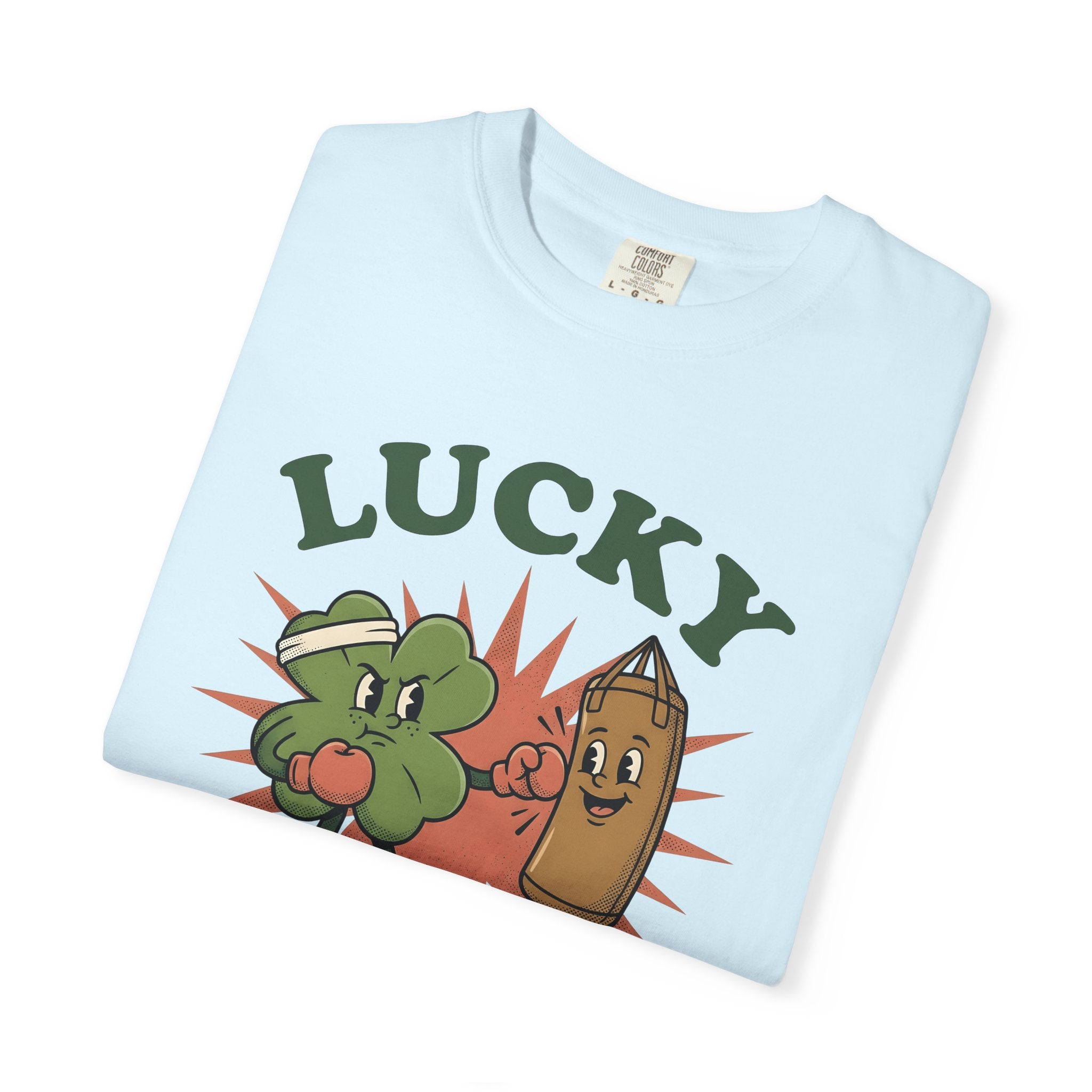 Lucky Boxer Shirt St Patrick's Day Comedy Gift Women Animated Tee Boxer T-Shirt Shamrock Fan Cartoon Tshirt Humor Graphic Sketch Boxing Bag