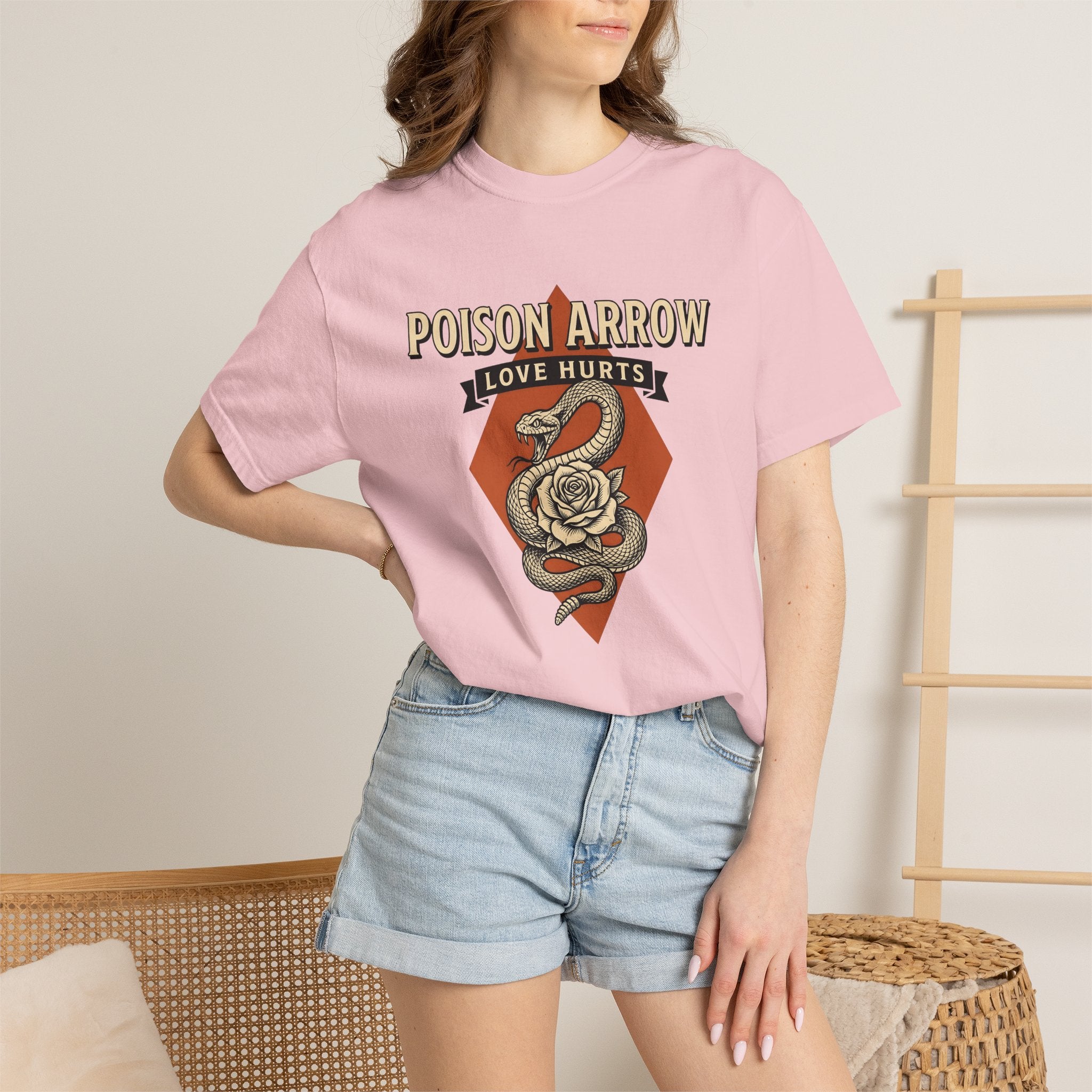 Viper Bloom Shirt Tattoo Macabre Gift Women Body Art Tee Viper T-Shirt Ink Fan Tattooed Body Art Tshirt Dark Graphic Traditional Scroll