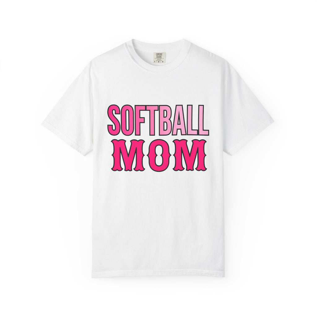 Athletic Mom Shirt Moms Baseball Gift Women Solid Tee Fitness Mom T-Shirt Mom Enthusiast Bold Tshirt Softball Graphic Vintage Pink Font