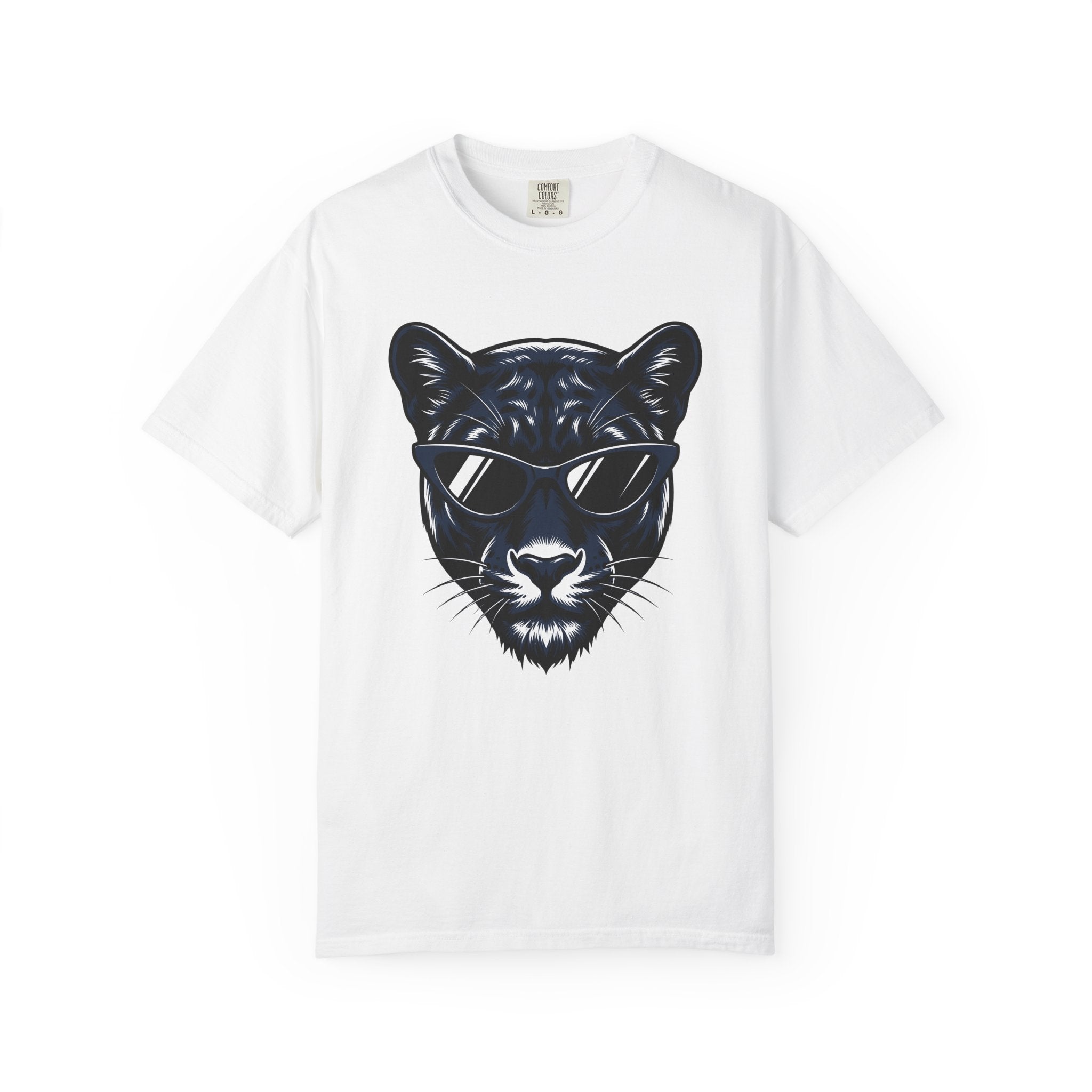 Panther Sunglasses Shirt Animals Fashion Gift Women Bold Graphic Tee Shades T-Shirt Wildlife Fan Cool Tshirt Style Graphic Retro Eyewear