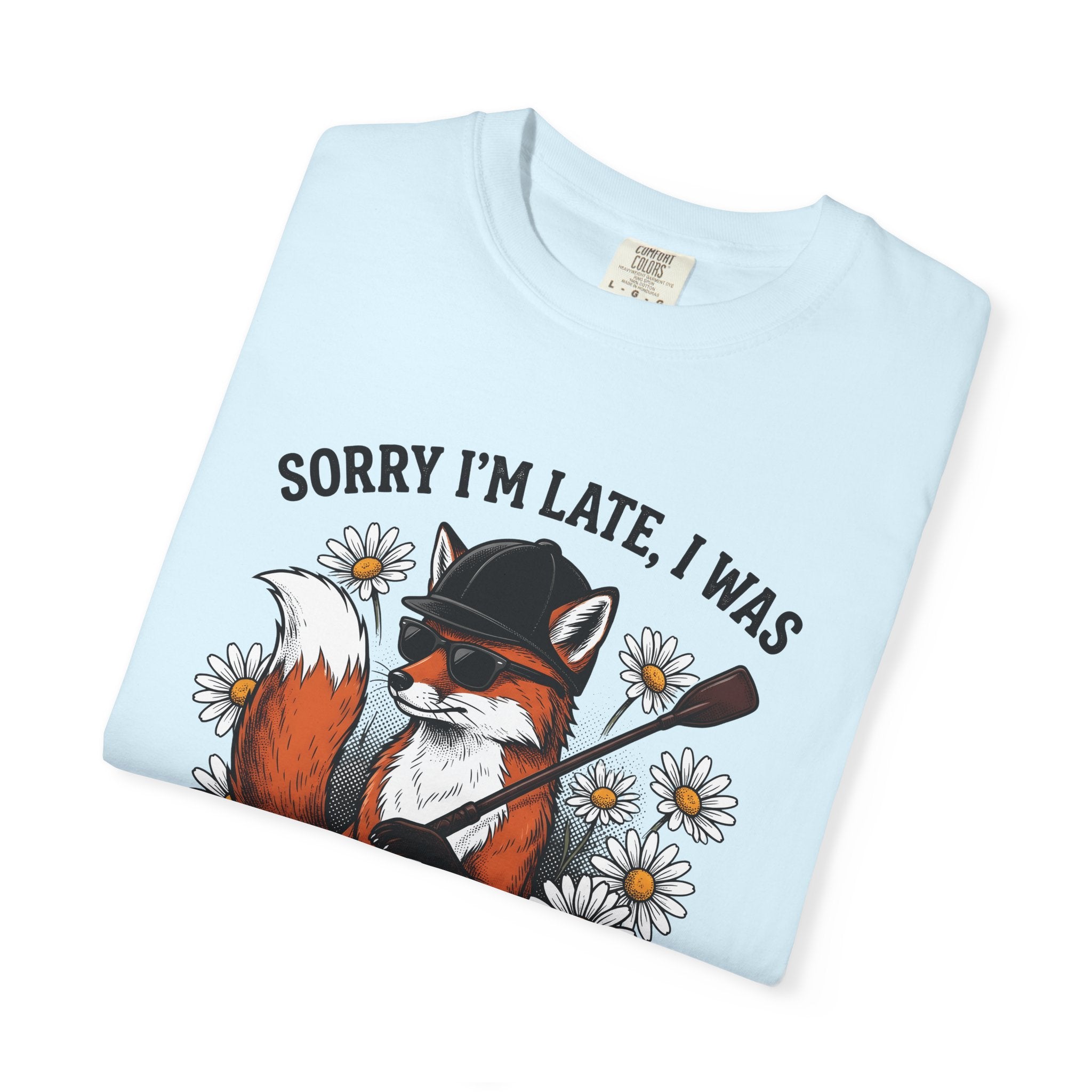 Fox Pony Shirt Equestrian Nature Gift Women Line Art Tee Pony T-Shirt Horseback Fan Drawing Graphic Sketch Blossoms Tshirt