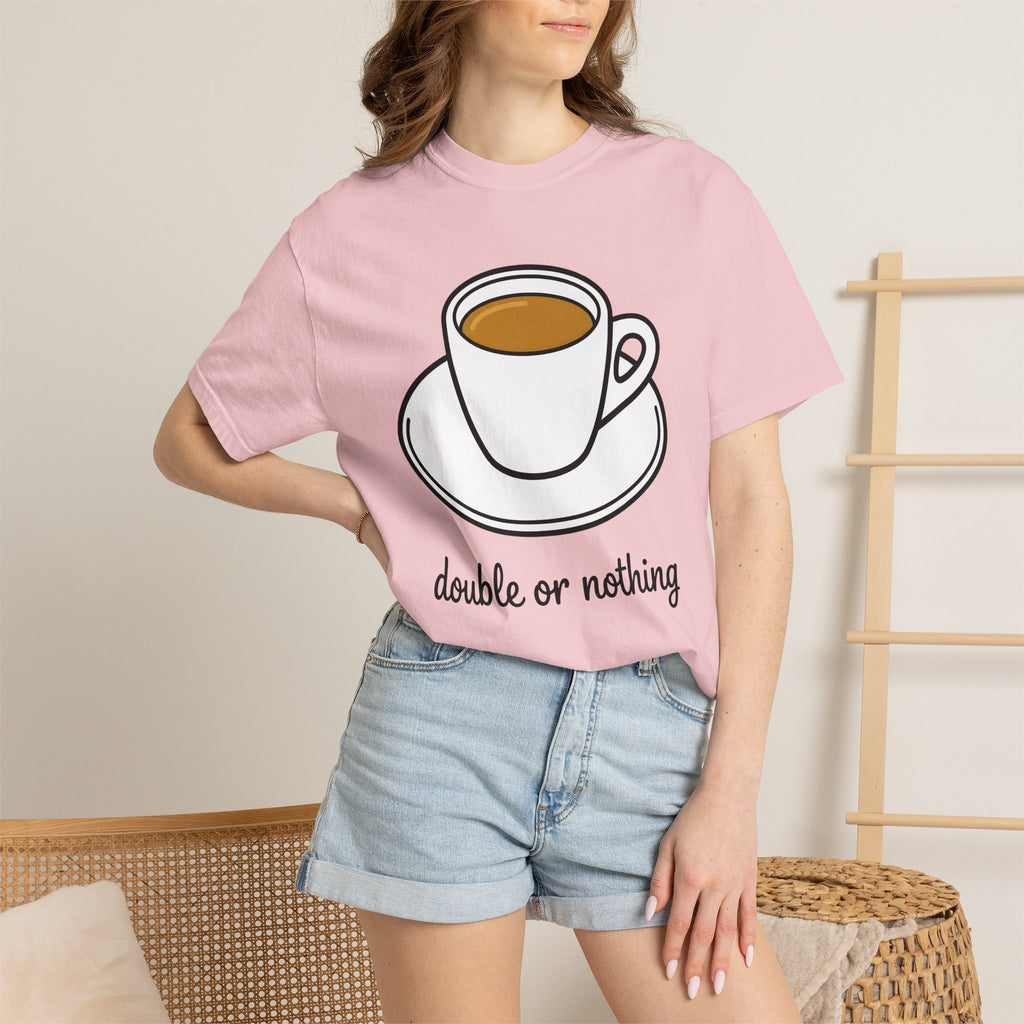 Espresso Cup Shirt Coffee Gourmet Gift Women Caricature Tee Coffee Mug T-Shirt Coffee Fan Cartoon Tshirt Gourmet Graphic Clean Tray Tshirt