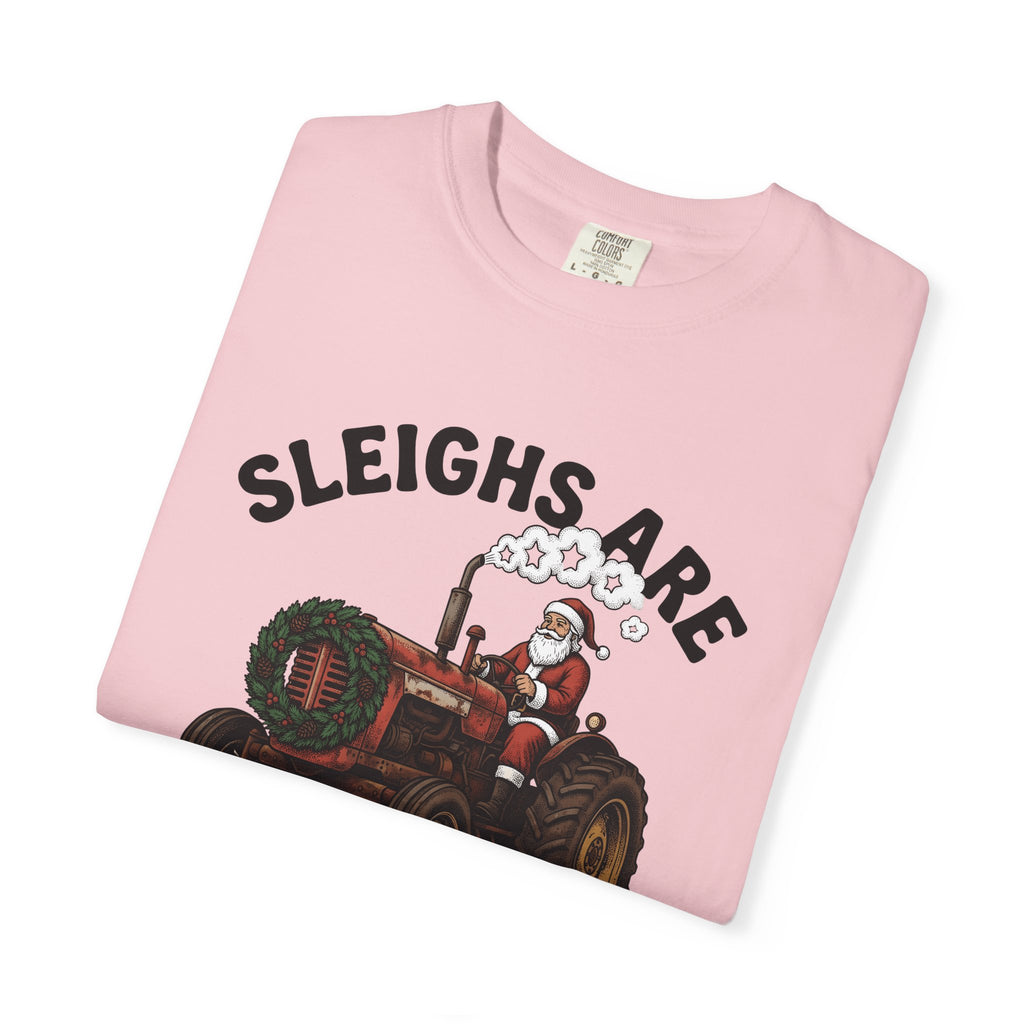 Santa Tractor Shirt Christmas Farming Gift Women Vintage Tee Christmas Tree Tractor T-Shirt Holiday Fan Retro Tshirt Agricultural Graphic