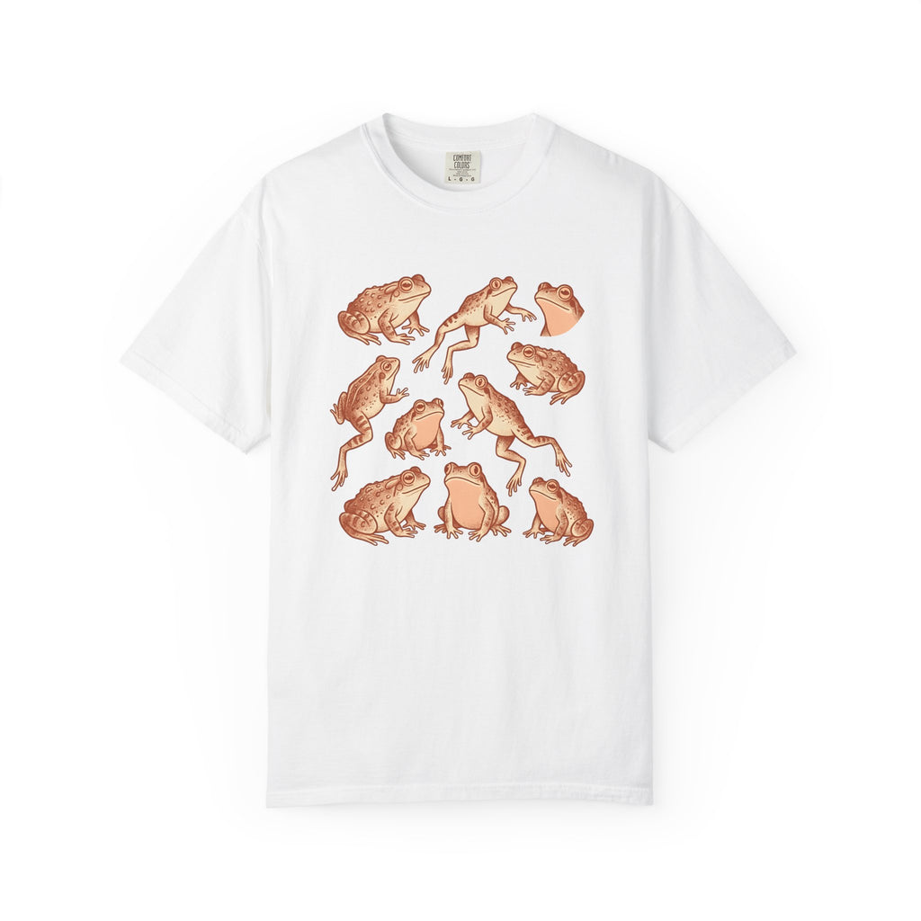 Frog Squad Shirt Animals Environment Gift Women Old School Tee Toad T-Shirt Wildlife Fan Amphibian Tshirt Eco Graphic Ink Drawing Frog