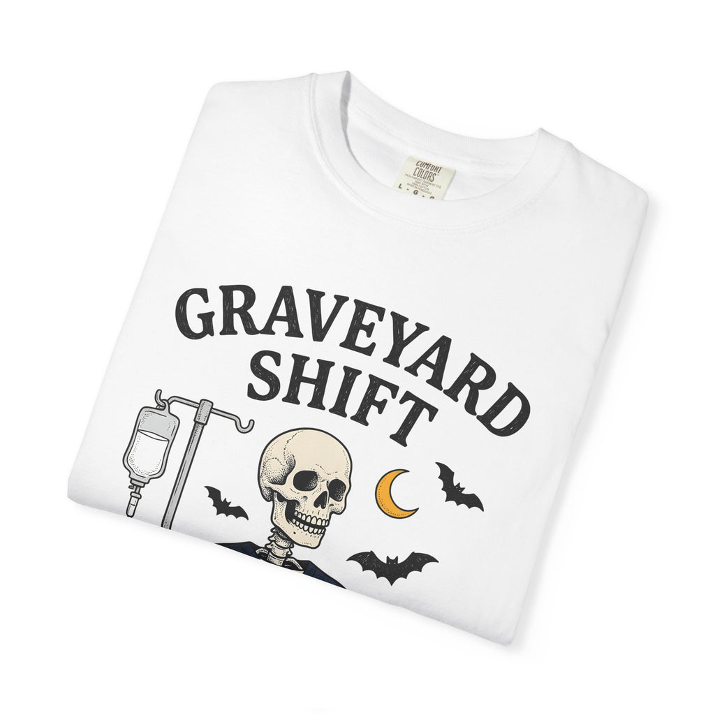 Skeleton Nurse Shirt Nurses Halloween Gift Women Cartoon Tee Bone T-Shirt Nursing Enthusiast Comic Tshirt Spooky Graphic Retro Coffee Mug