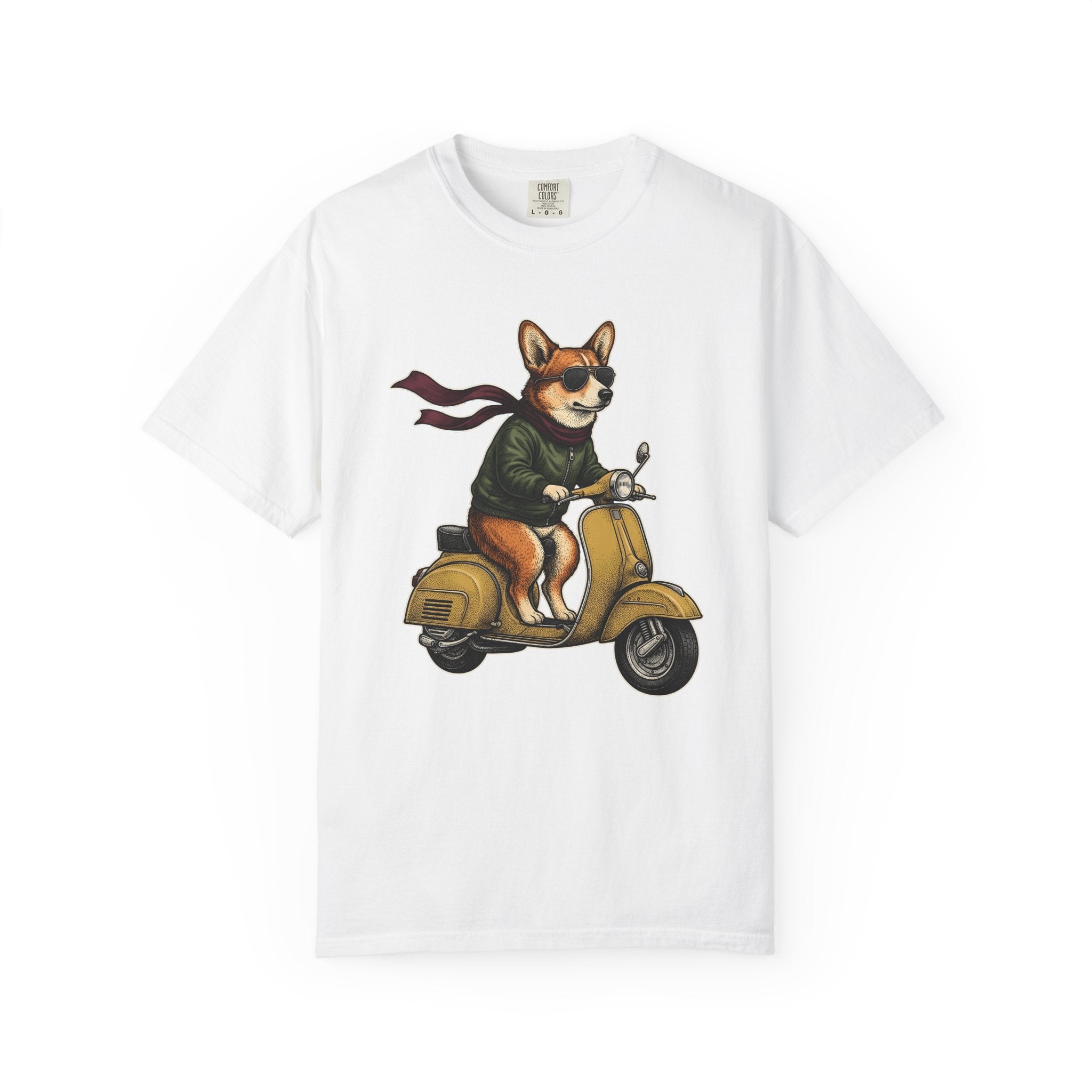 Corgi Roller Shirt Dog Critter Gift Women Rustic Tee Corgi T-Shirt Dog Fan Puppy Tshirt Creature Graphic Outline Specs Tshirt
