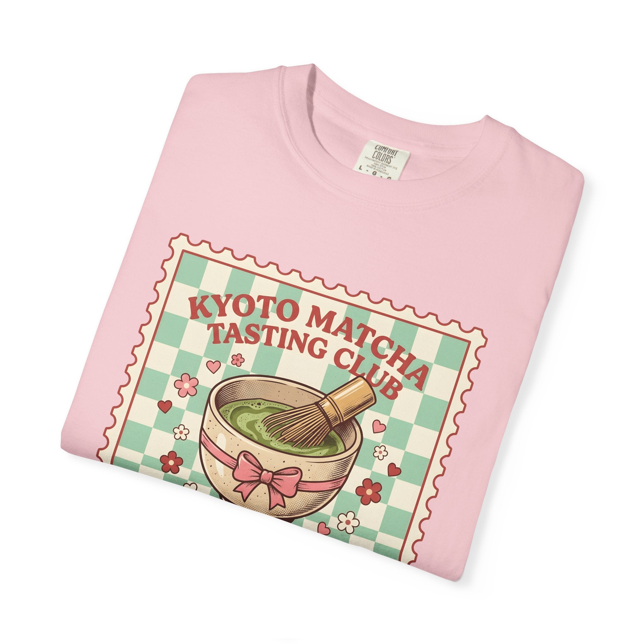 Matcha Bowl Shirt Drinks Tea Gift Women Kawaii Tee Tea Bowl T-Shirt Beverage Fan Tea Cup Tshirt Tea Design Vintage Cherry Blossom Tshirt