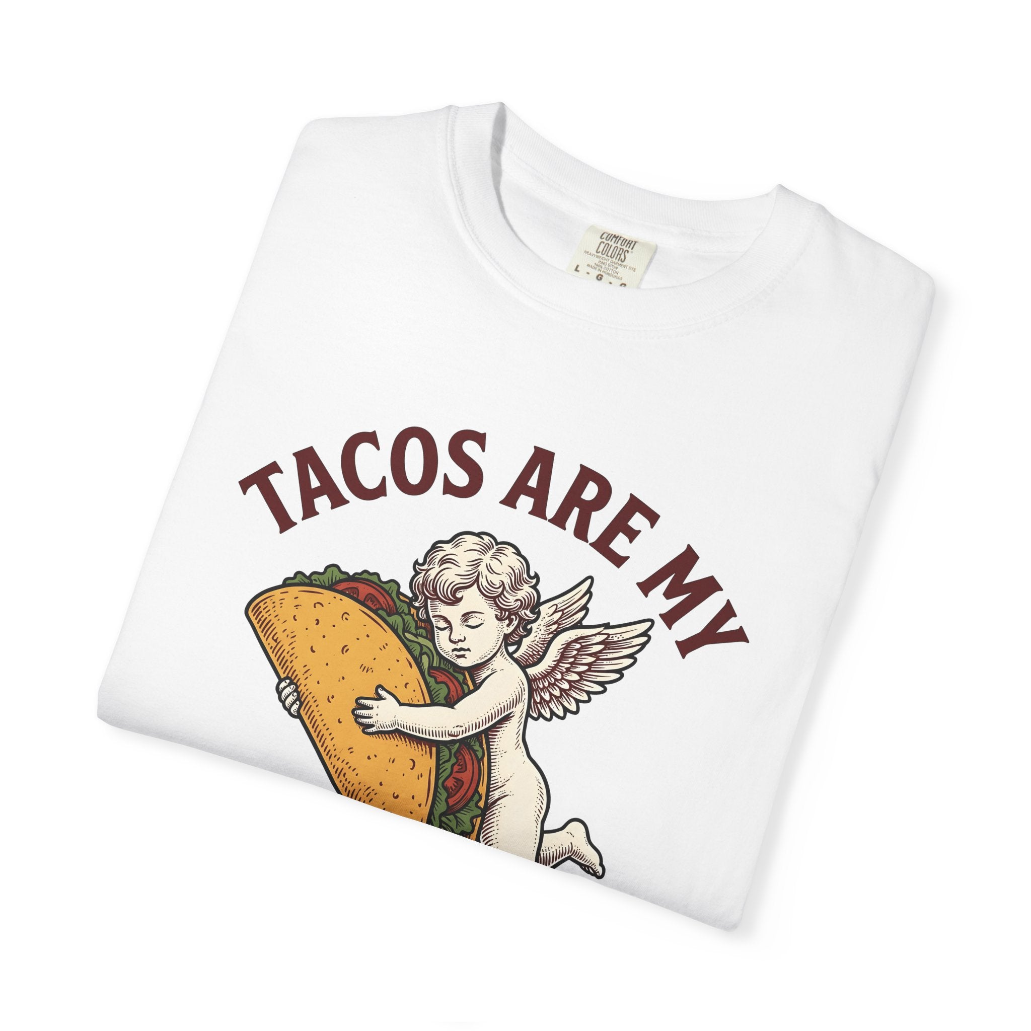 Heart Taco Shirt Valentine's Day Meals Gift Women Classic Tee Taco T-Shirt Valentine Fan Retro Tshirt Food Graphic Doodle Angel Wings Tshirt