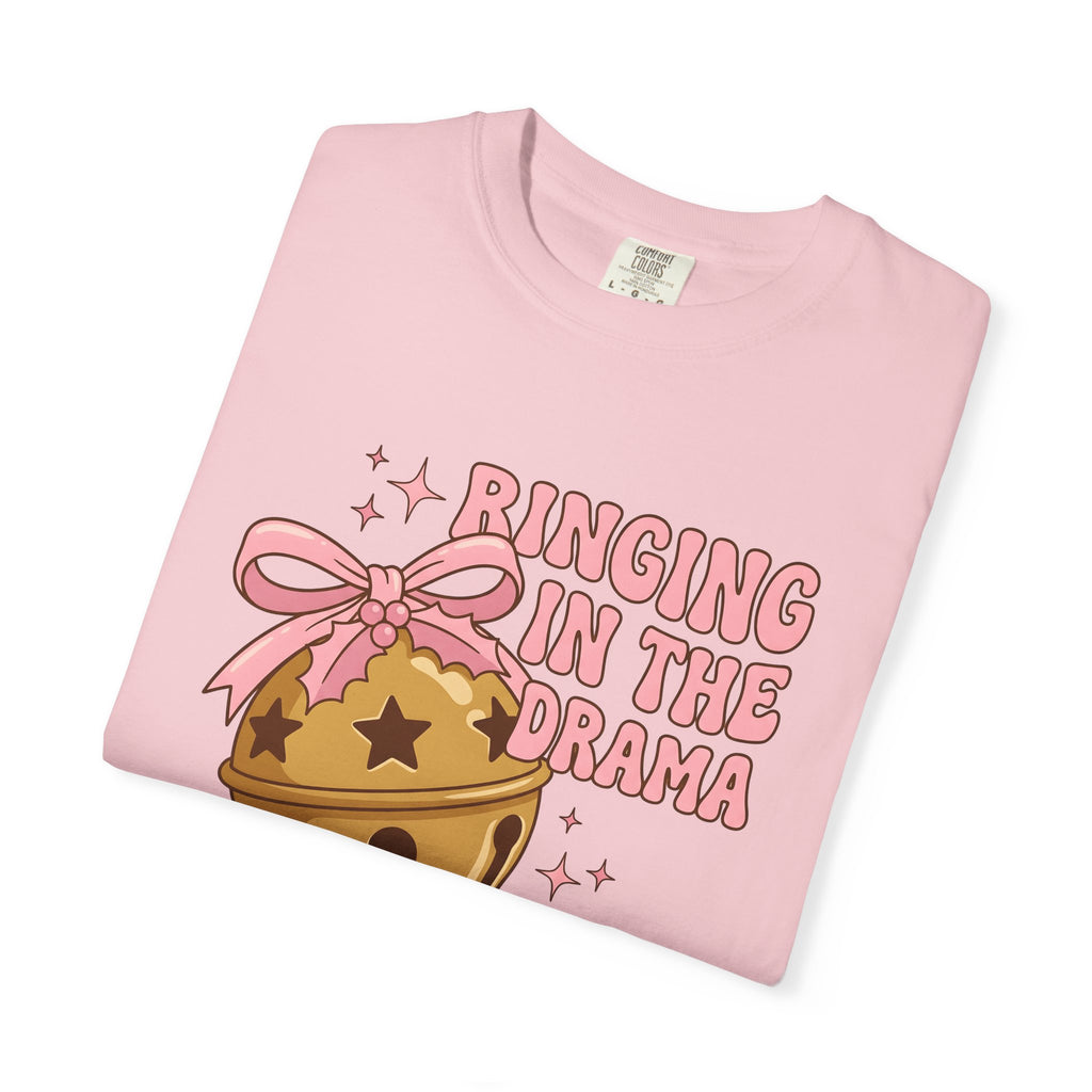 Merry Bell Shirt Christmas Comedy Gift Women Caricature Tee Jingle Bell T-Shirt Xmas Fan Cartoon Tshirt Humor Graphic Old School Knot Tshirt