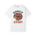 Chocolate Donut Shirt Desserts Brunch Gift Women Comic Tee Donuts T-Shirt Pastry Fan Cartoon Tshirt Breakfast Graphic Vintage Candy Tshirt