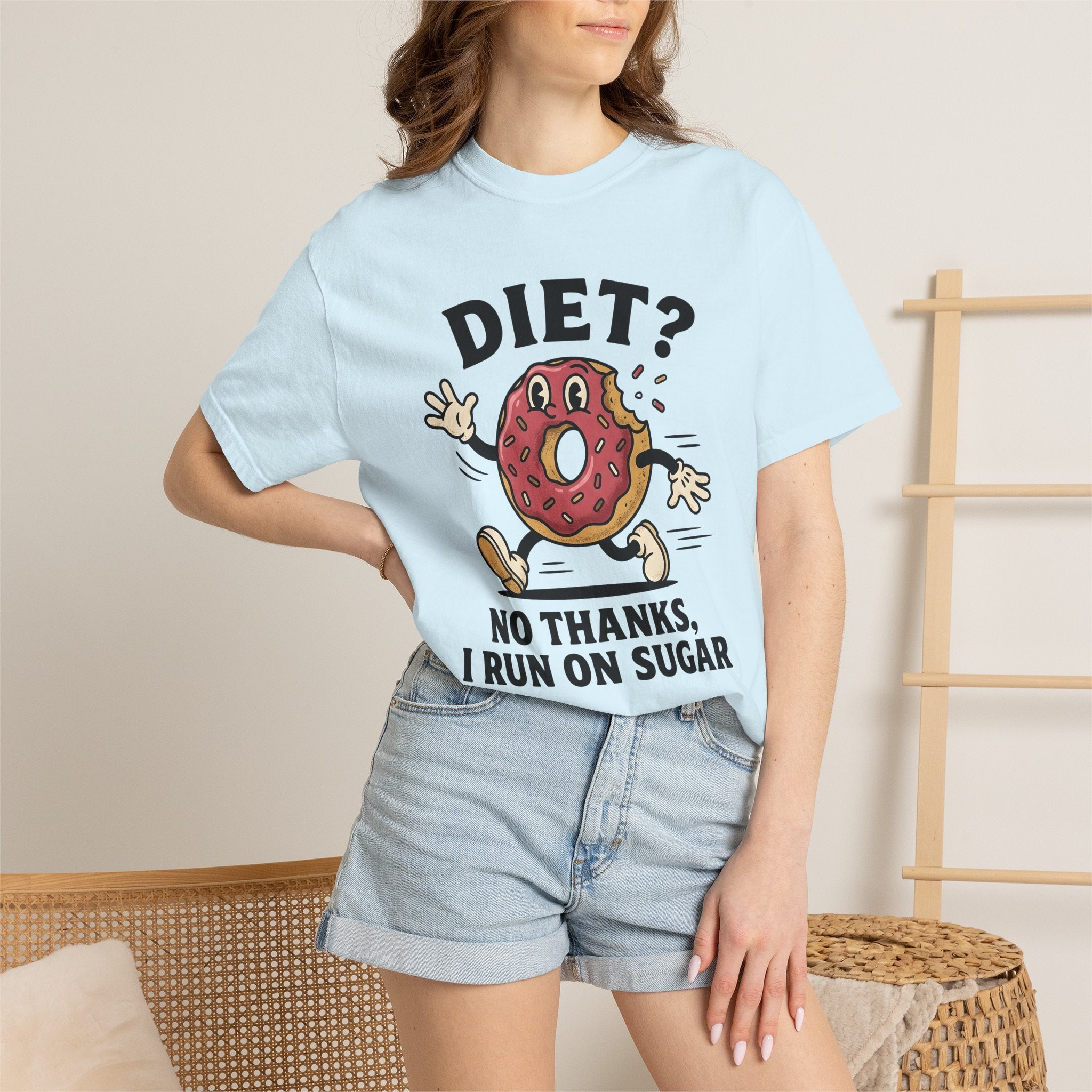 Donut Character Shirt Desserts Humor Gift Women Cartoon Tee Doughnut T-Shirt Pastry Fan Comic Tshirt Funny Graphic Retro Sprinkles Tshirt