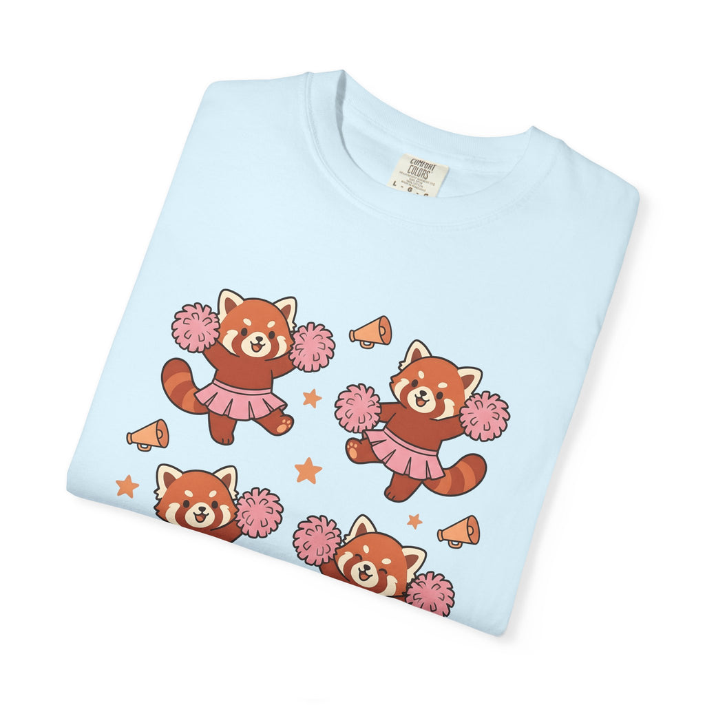 Red Panda Cheerleader Costume Shirt Sports Fauna Gift Women Playful Tee Red Panda T-Shirt Athlete Fan Cute Tshirt Wildlife Graphic Storybook