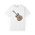 Electric Guitar Shirt America Instruments Gift Women Hand Drawn Tee Guitar T-Shirt Usa Fan Illustrated Tshirt Musical Instrument Graphic