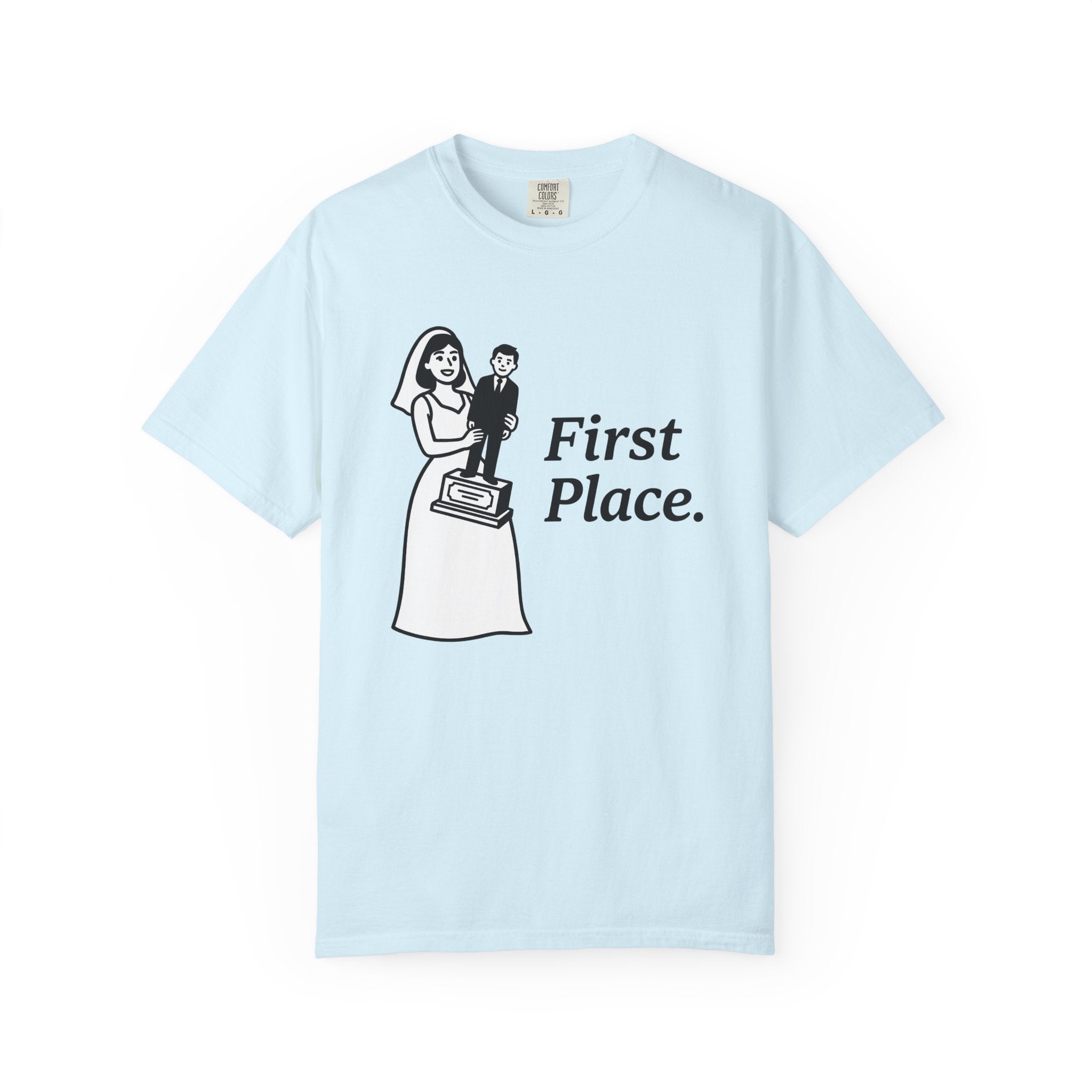 Bride Prize Shirt Funny Matrimony Gift Women Doodle Tee Wedding T-Shirt Humor Fan Cartoon Tshirt Marriage Graphic Sketch Gown Tshirt