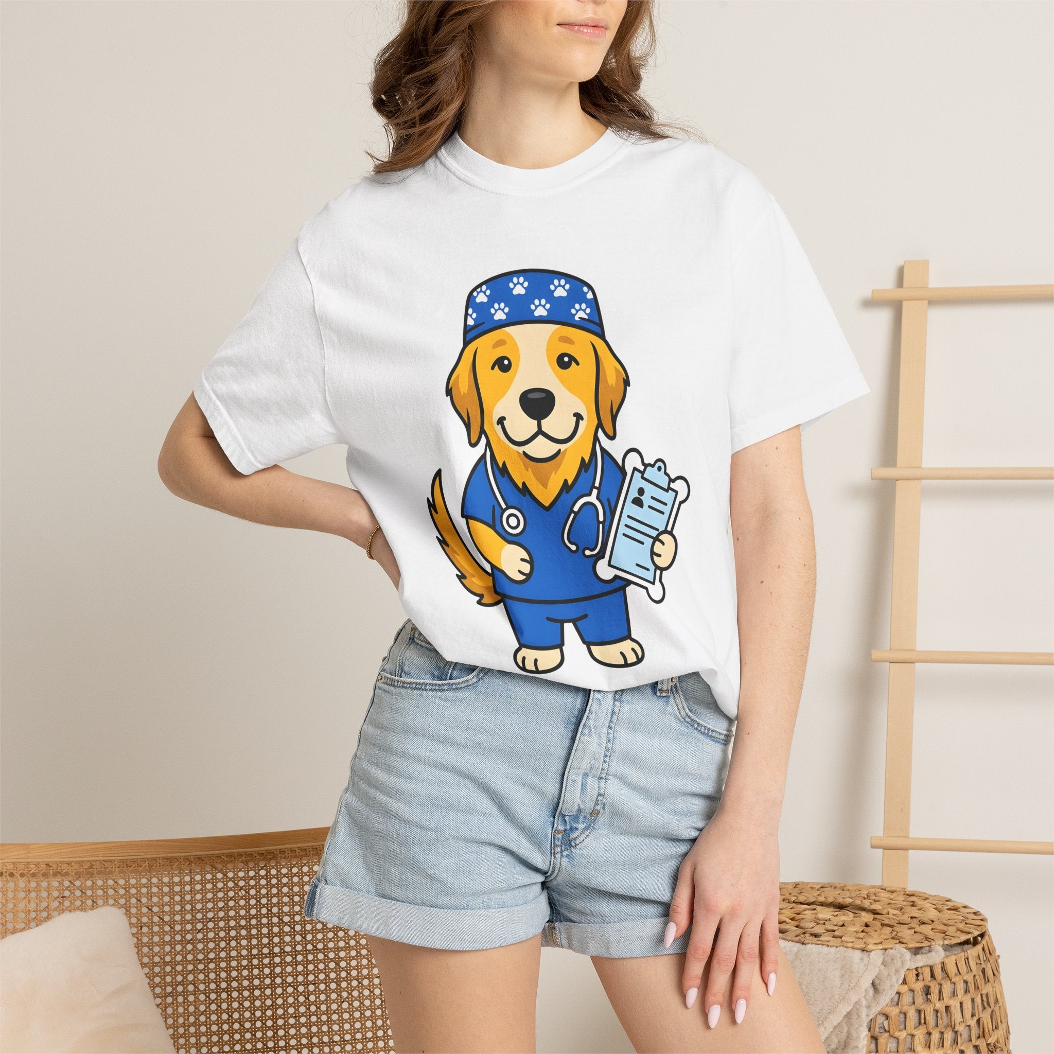 Dog Medical Nurse Shirt Nurses Creatures Gift Women Illustrated Tee Veterinary Nurse T-Shirt Nursing Enthusiast Cartoon Tshirt Animal
