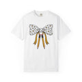Garden Bow Pencils Shirt Teacher Petals Gift Women Cartoon Tee Pencil Case T-Shirt Educator Enthusiast Comic Tshirt Floral Graphic Rustic