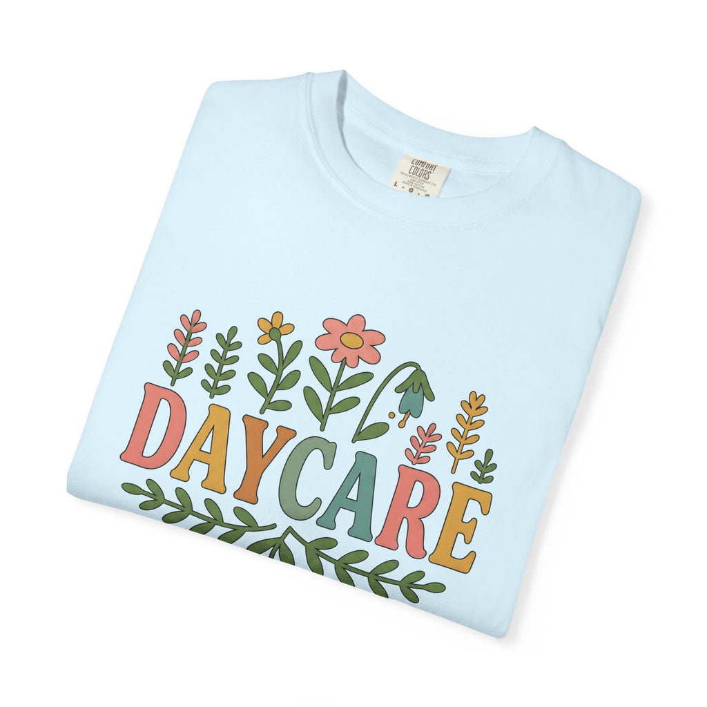 Floral Nursery Shirt Daycare Mentor Gift Women Vintage Tee Garden T-Shirt Childcare Fan Retro Tshirt Coaching Graphic Outline Field Flowers