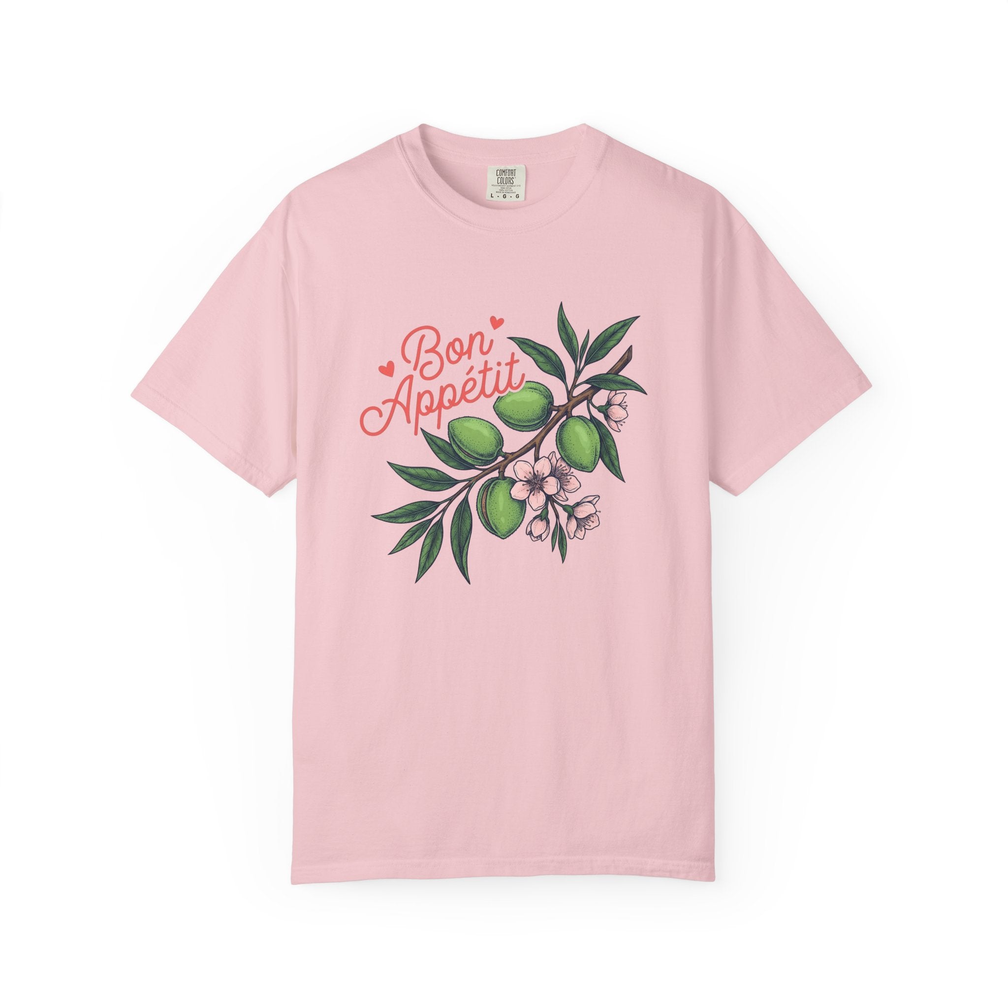 Almond Sprig Shirt Desserts Baking Gift Women Flower Tee Almond T-Shirt Pastry Fan Floral Tshirt Bakery Graphic Hand Drawn Bloom Tshirt