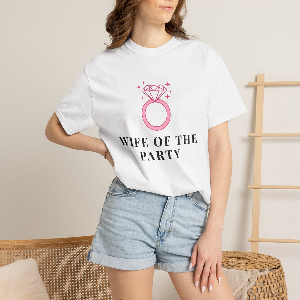 Diamond Ring Shirt Bridal Bachelorette Gift Women Minimalist Tee Engagement Ring T-Shirt Bride Fan Simple Tshirt Hen Party Graphic Modern