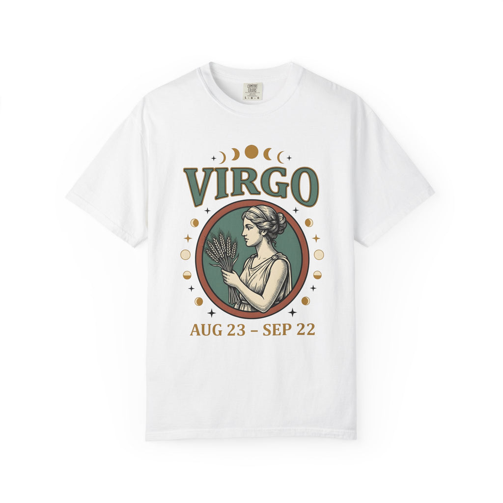 Astrology Goddess Shirt Boho Chic Mysticism Gift Women Sketch Tee Goddess T-Shirt Bohemian Enthusiast Drawing Illustration Spiritual Graphic