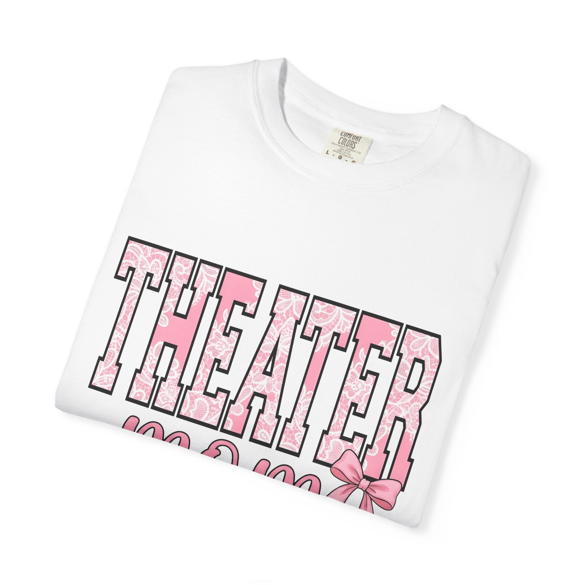 Lace Varsity Font Shirt Moms Acting Gift Women Dainty Tee Varsity Jacket T-Shirt Motherhood Fan Script Tshirt Thespian Graphic Old School