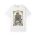 Skeleton Tarot Card Shirt Boho Chic Gothic Gift Women Boho Tee Tarot Card T-Shirt Hippie Fan Bohemian Tshirt Dark Graphic Vintage Floral