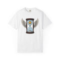 Feathered Timer Shirt Boho Chic Astrology Gift Women Tribal Tee Clock T-Shirt Bohemian Enthusiast Primitive Tshirt Zodiac Graphic Retro