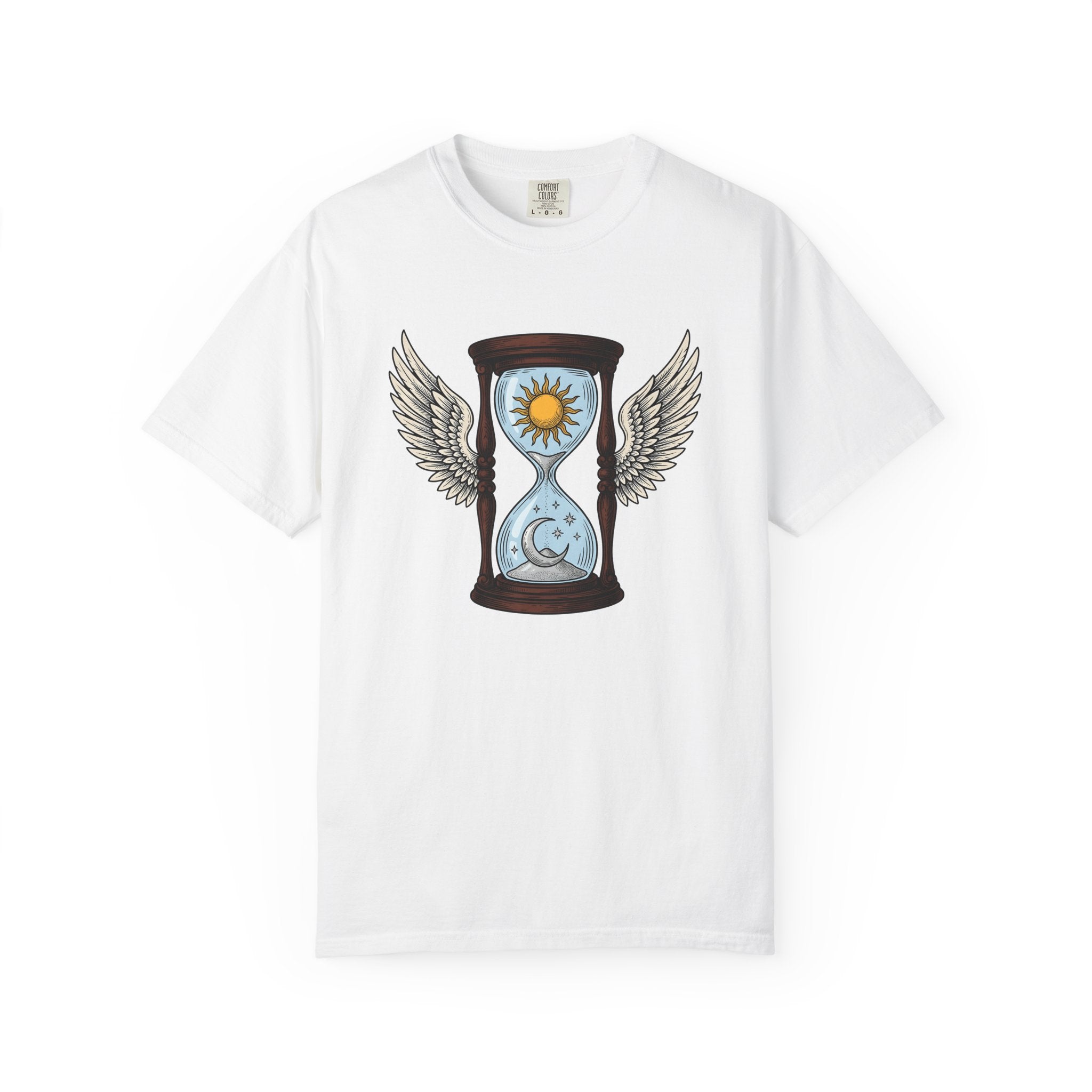 Feathered Timer Shirt Boho Chic Astrology Gift Women Tribal Tee Clock T-Shirt Bohemian Enthusiast Primitive Tshirt Zodiac Graphic Retro